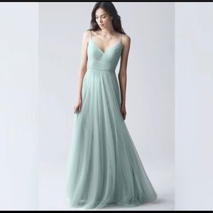 Jenny Yoo Brielle Bridesmaid Dress ; Ciel Blue